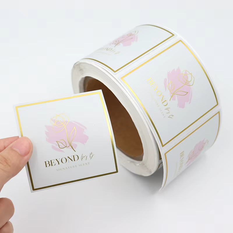 Luxury Skincare Jars - Custom Luxury Cosmetic Label｜Gold Foil BOPP