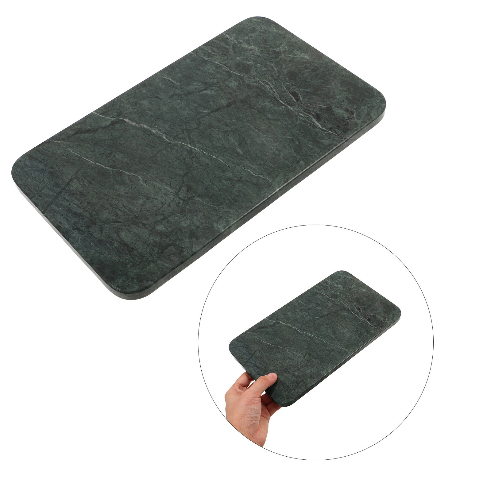 Luxury Natural Skincare - Rectangle Marble Tray Luxury Natural Stone