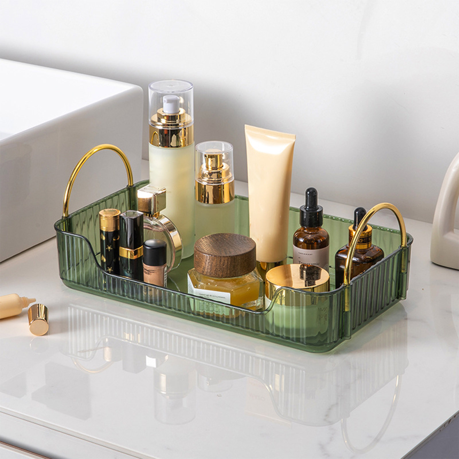 Bathroom Organizer Rack Light  - đánh giá và giá Luxury Skincare & Spa Photos