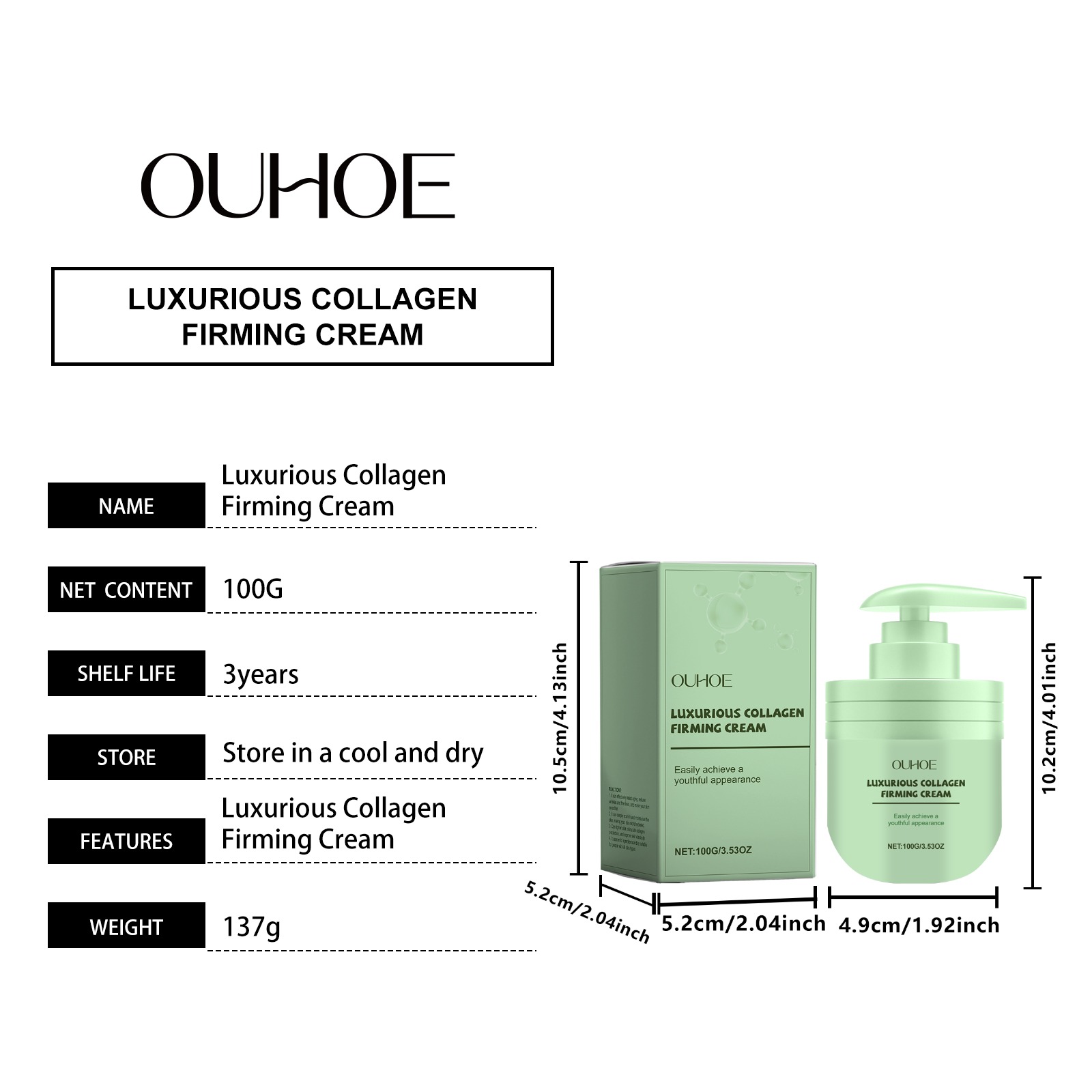100g Collagen Peptide Cream Tr - đánh giá và giá Luxury Skincare Jars