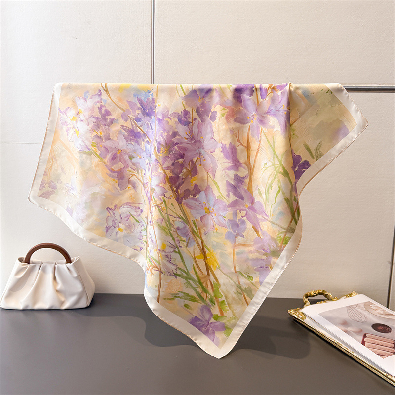 70*70cm Square Silk Scarf Wome - đánh giá và giá Luxury Skincare Headband
