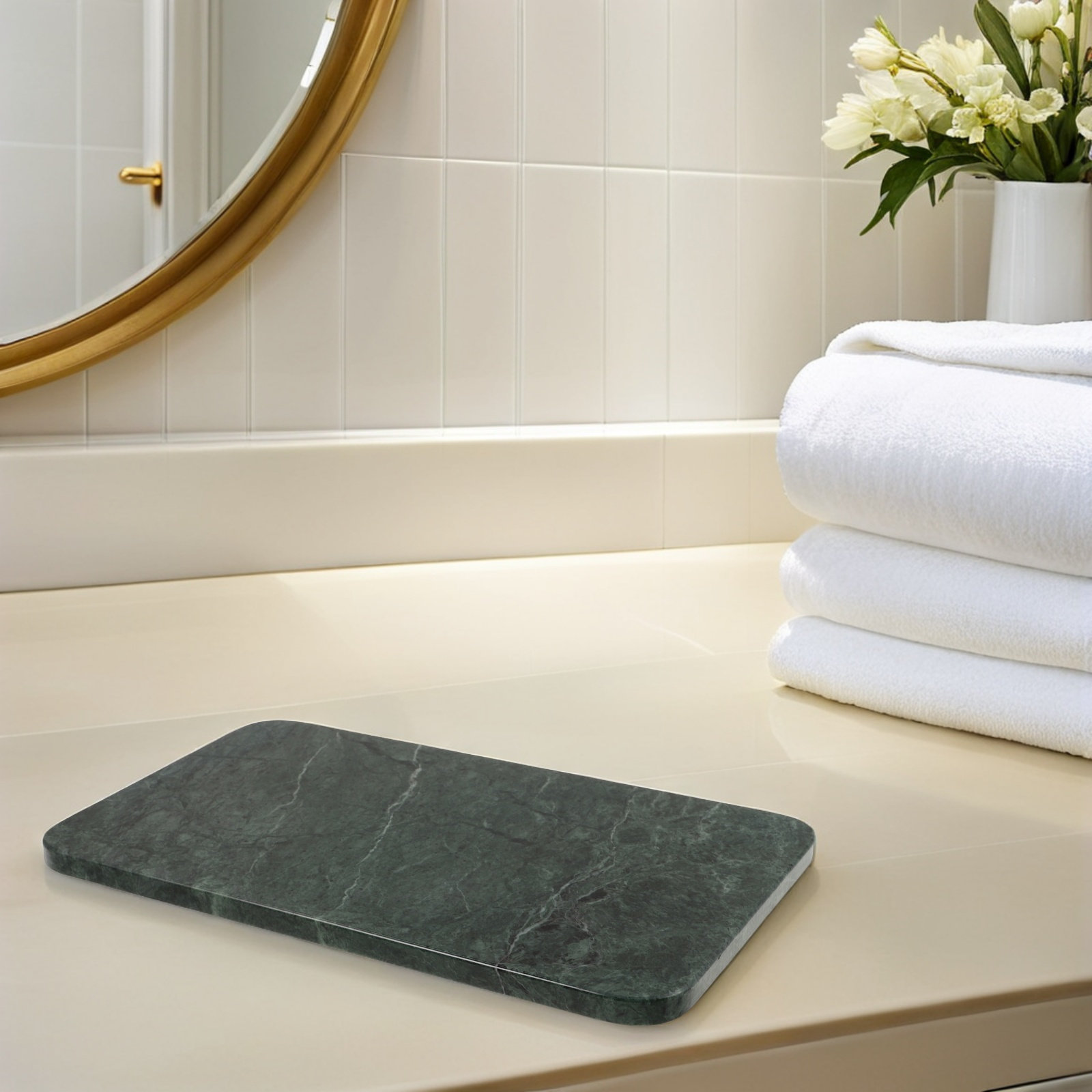 Rectangle Marble Tray Luxury N - đánh giá và giá Luxury Natural Skincare