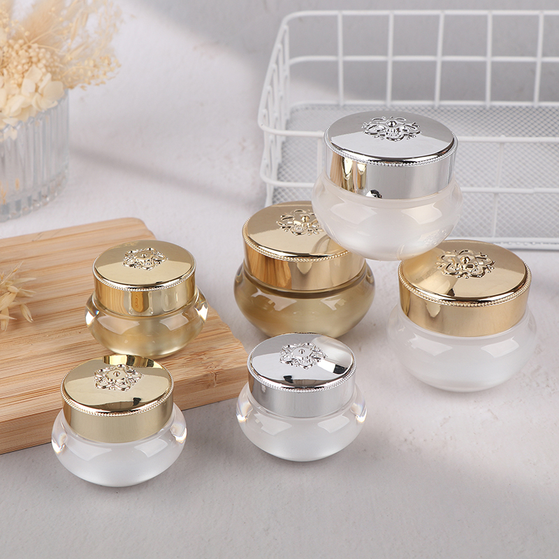 Acrylic Empty Travel Cream Jar - đánh giá và giá Luxury Skincare & Spa Photos