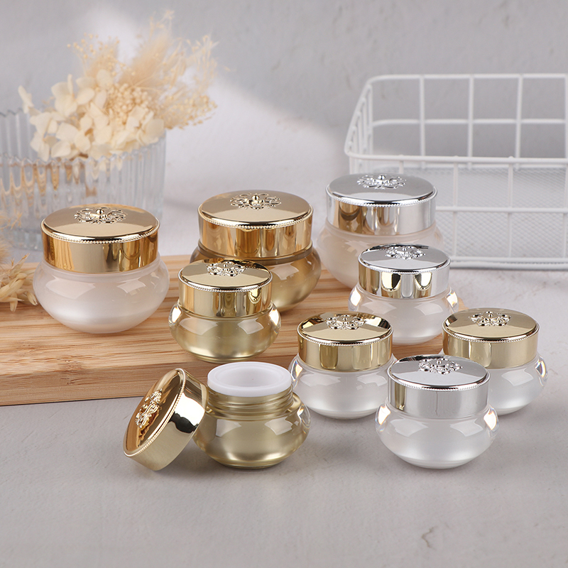 Acrylic Empty Travel Cream Jar - đánh giá và giá Luxury Skincare & Spa Photos