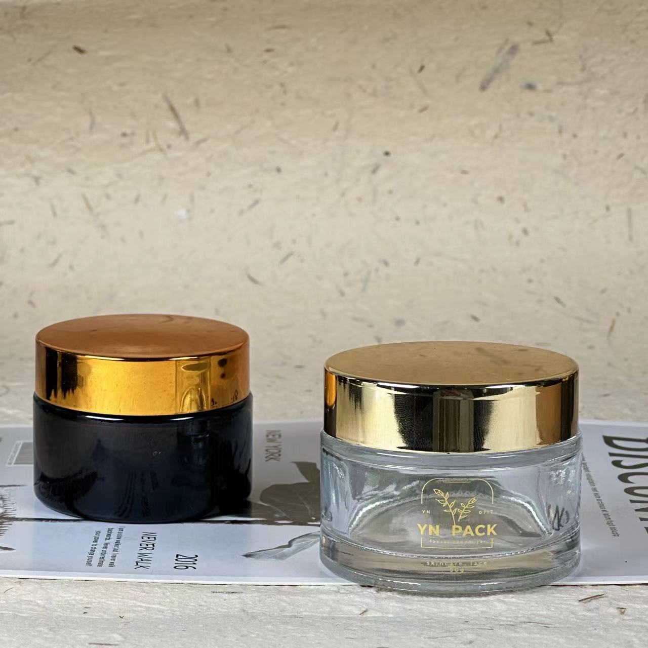 luxury glass jar Wholesa frost - đánh giá và giá Luxury Skincare Jars