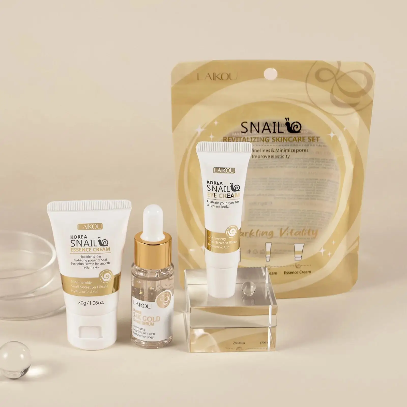 24K Gold Snail Repair Serum Ey - đánh giá và giá Luxury Natural Skincare